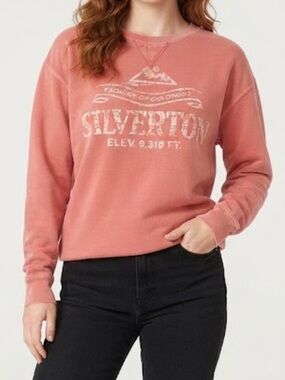 Vintage Silverton Pink Graphic Crewneck Sweatshirt Women’s Size Large